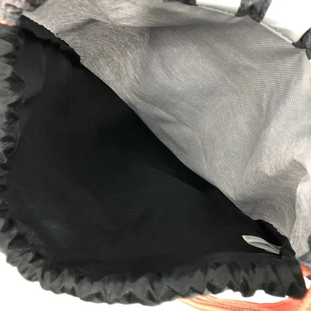 Adidas Gray & White Striped Bucket & Drawstring Bag | Medium Size - Picture 4 of 5